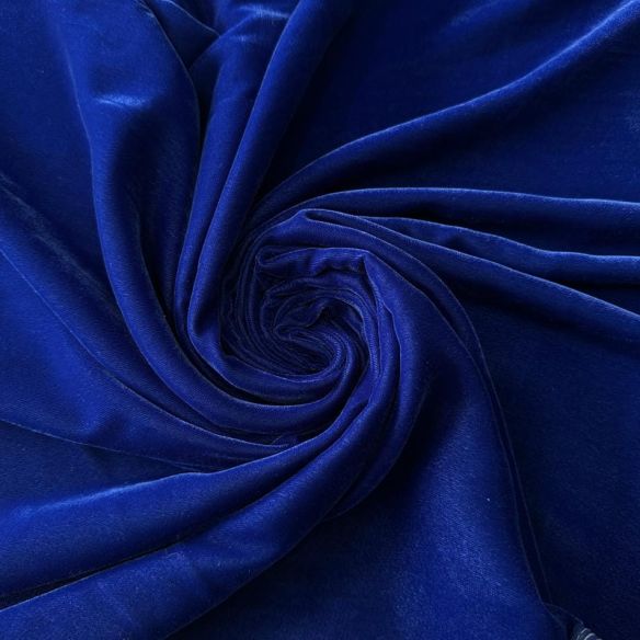 Tecido Veludo Cristal Azul Bic • Conexão Tecidos
