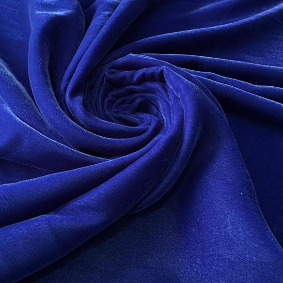 Tecido Veludo Cristal Azul Bic • Conexão Tecidos