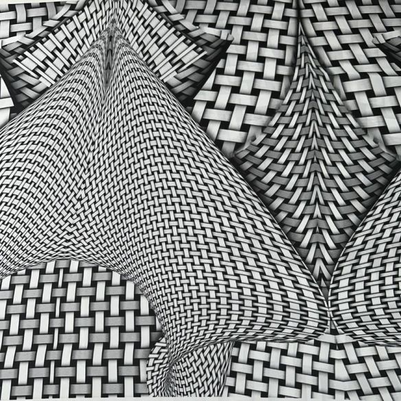 Tecido Cetim Toque De Seda Estampada Fractal • Conexão Tecidos