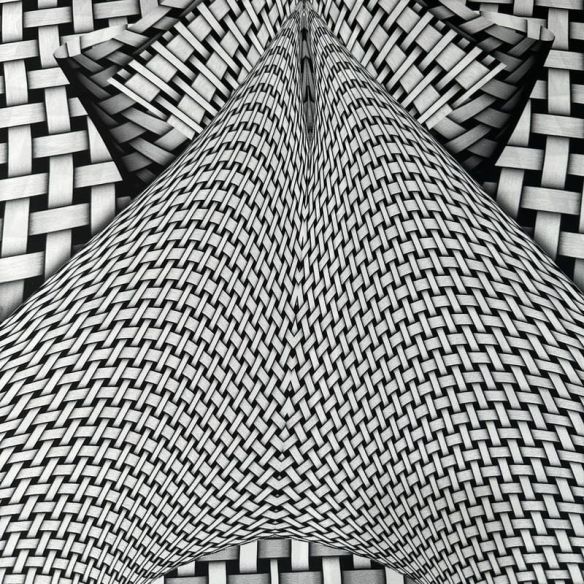 Tecido Cetim Toque De Seda Estampada Fractal • Conexão Tecidos