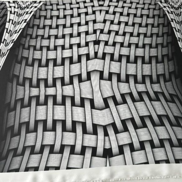 Tecido Cetim Toque De Seda Estampada Fractal • Conexão Tecidos