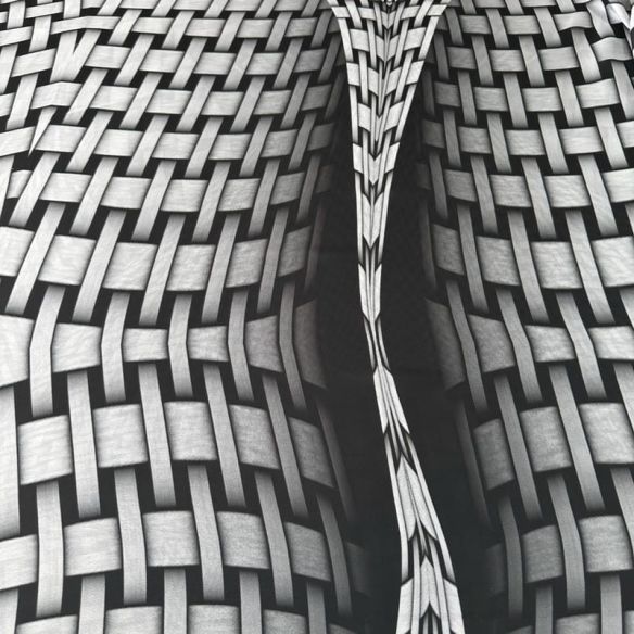 Tecido Cetim Toque De Seda Estampada Fractal • Conexão Tecidos