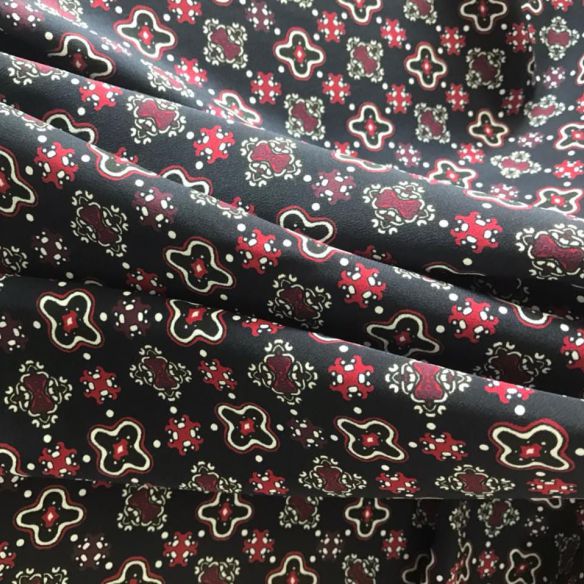 Tecido Crepe de Chine Estampado Stp • Conexão Tecidos