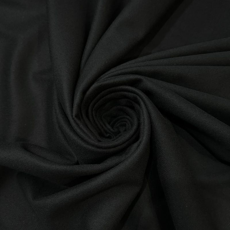 Tecido Lã Pura Preto • Conexão Tecidos