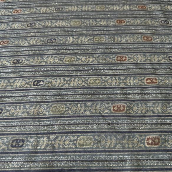 Tecido Musseline De Seda Estampada Ornamental Fio Lurex • Conexão