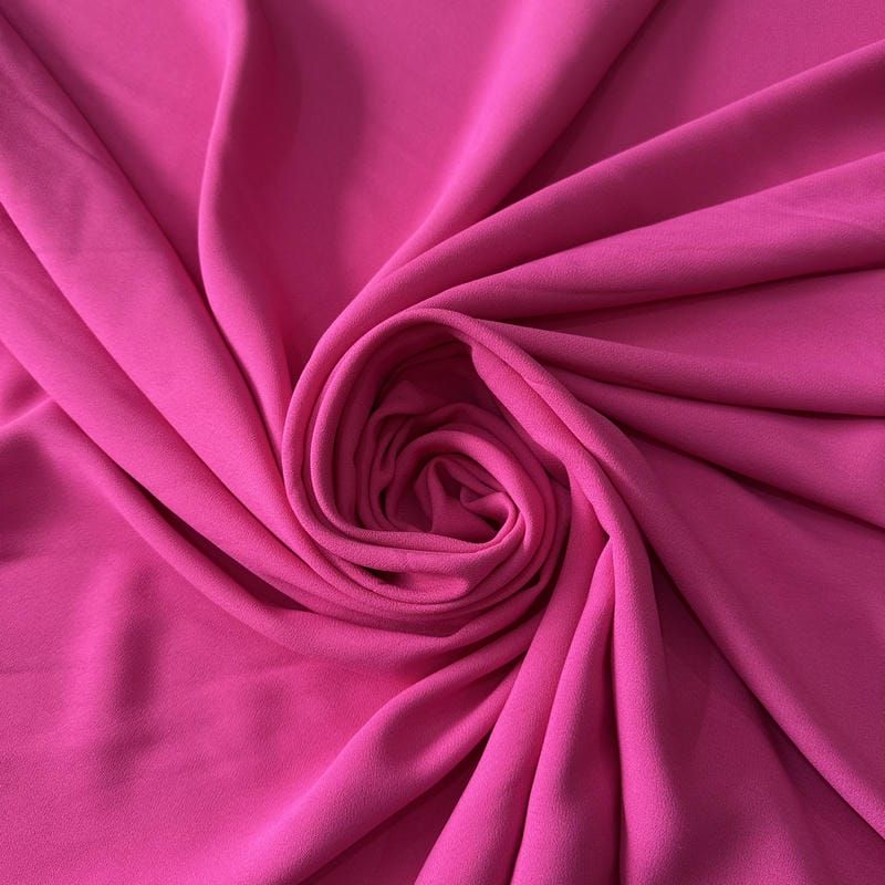 Tecido Crepe Patou Rosa Penélope • Conexão Tecidos
