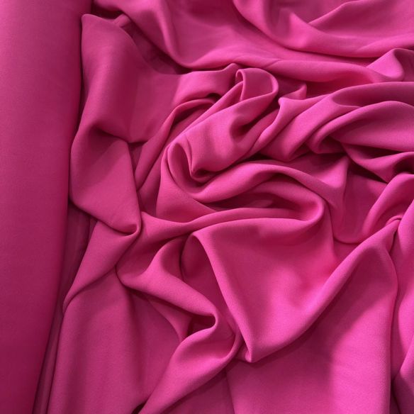 Tecido Crepe Patou Rosa Penélope • Conexão Tecidos