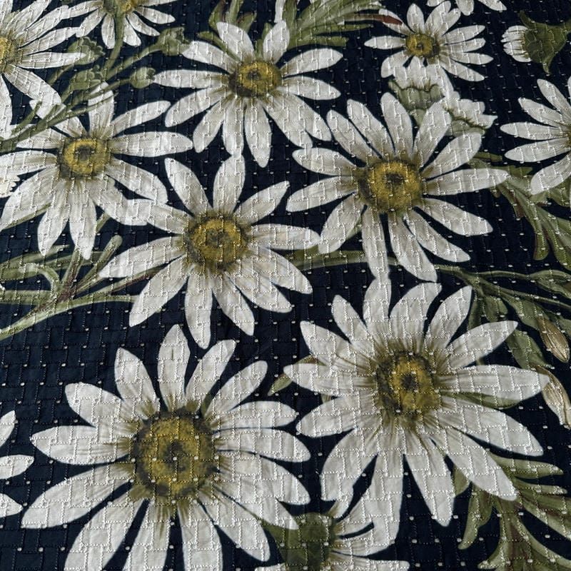 Tecido Lese Estampada Floral Margaridas • Conexão Tecidos