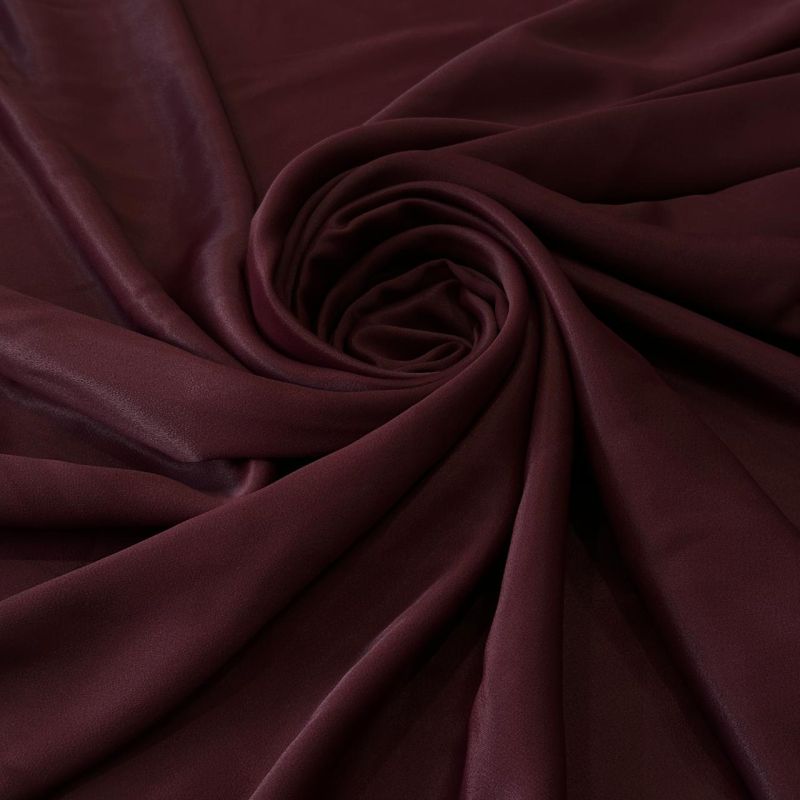 Tecido Crepe Patou Vinho Mahogany • Conexão Tecidos
