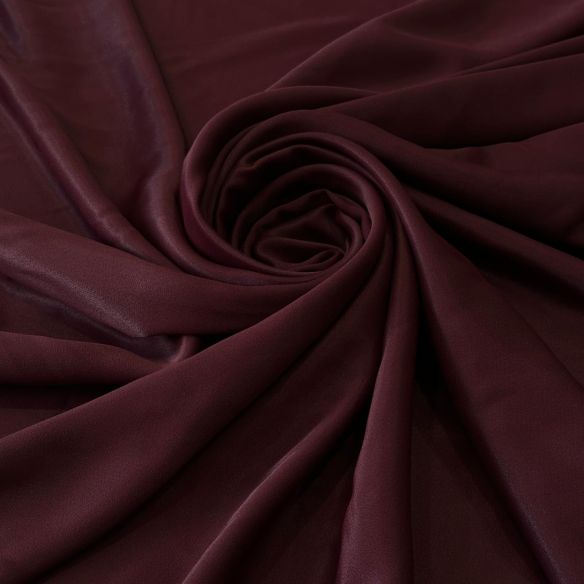 Tecido Crepe Patou Vinho Mahogany • Conexão Tecidos