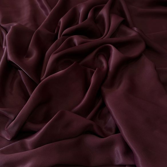 Tecido Crepe Patou Vinho Mahogany • Conexão Tecidos