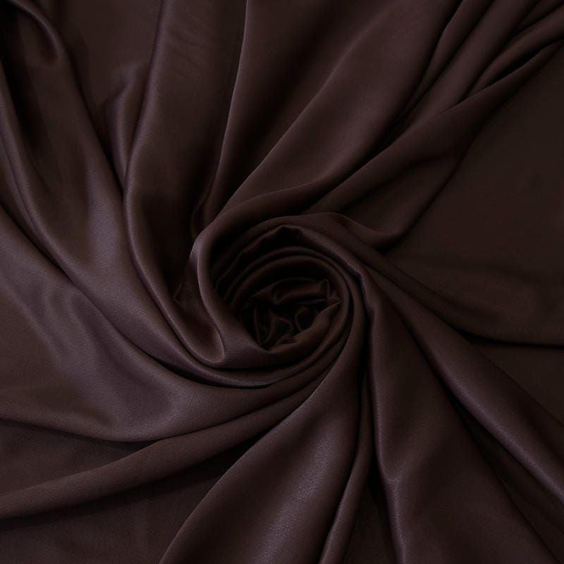 Tecido Crepe Patou Marrom Black • Conexão Tecidos