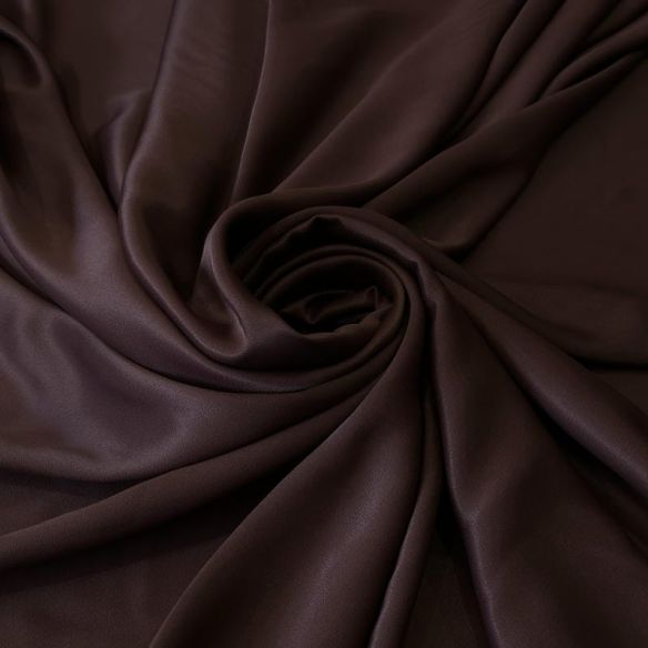 Tecido Crepe Patou Marrom Black • Conexão Tecidos