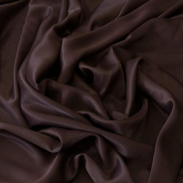 Tecido Crepe Patou Marrom Black • Conexão Tecidos