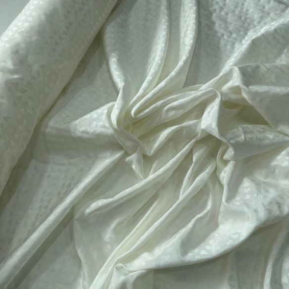 Tecido Jacquard de Seda Misto Delicato • Conexão Tecidos