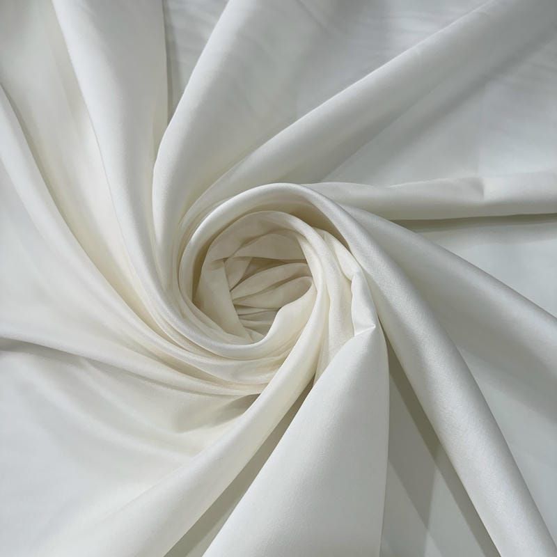 Tecido Eleganza Seda Misto Off White • Conexão Tecidos