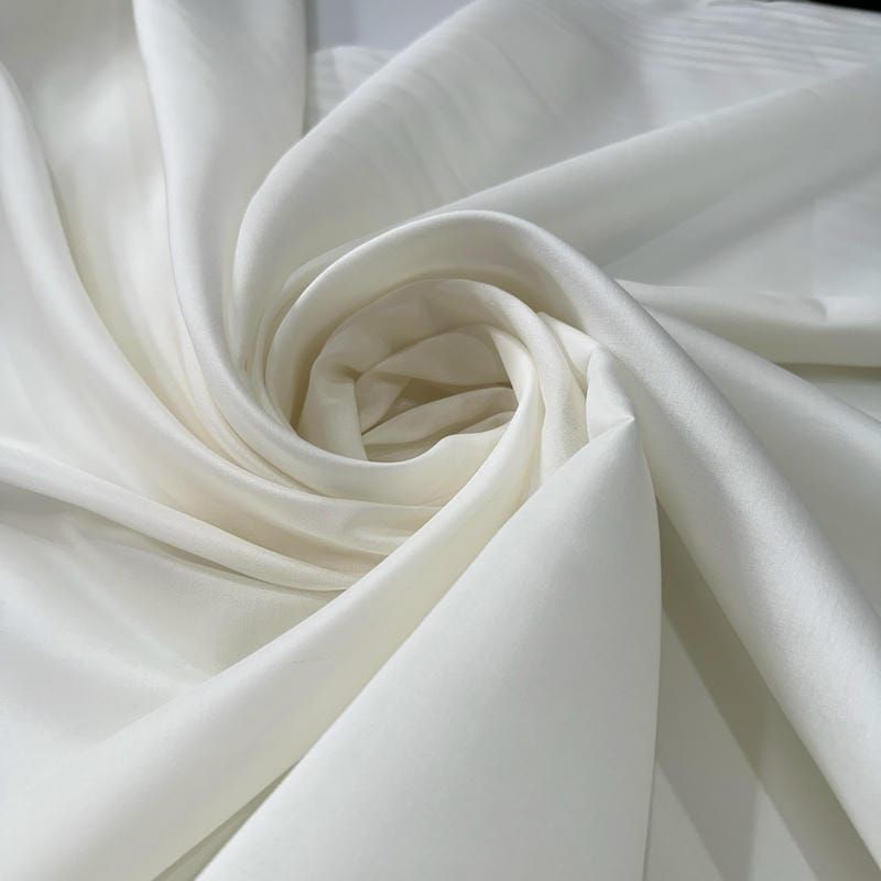 Tecido Eleganza Seda Misto Off White • Conexão Tecidos