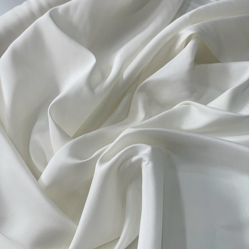 Tecido Eleganza Seda Misto Off White • Conexão Tecidos