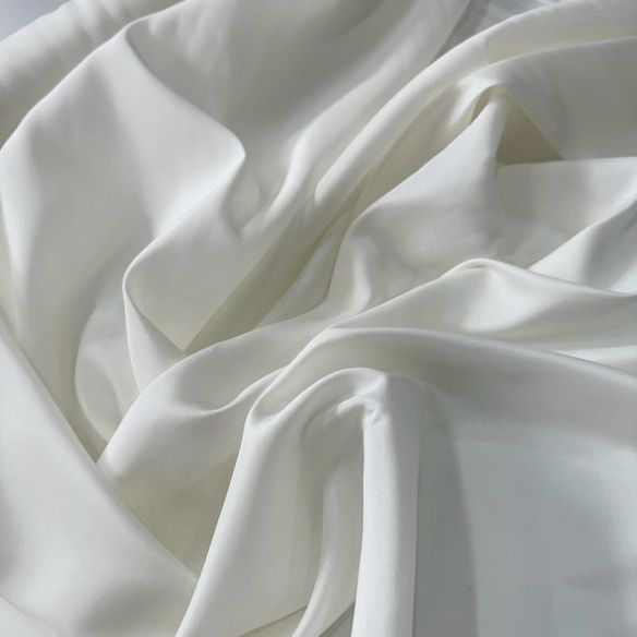 Tecido Eleganza Seda Misto Off White • Conexão Tecidos