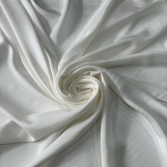 Tecido Seda Pura Habutai Liso Off White • Conexão Tecidos