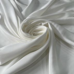 Tecido Seda Pura Habutai Liso Off White • Conexão Tecidos 2