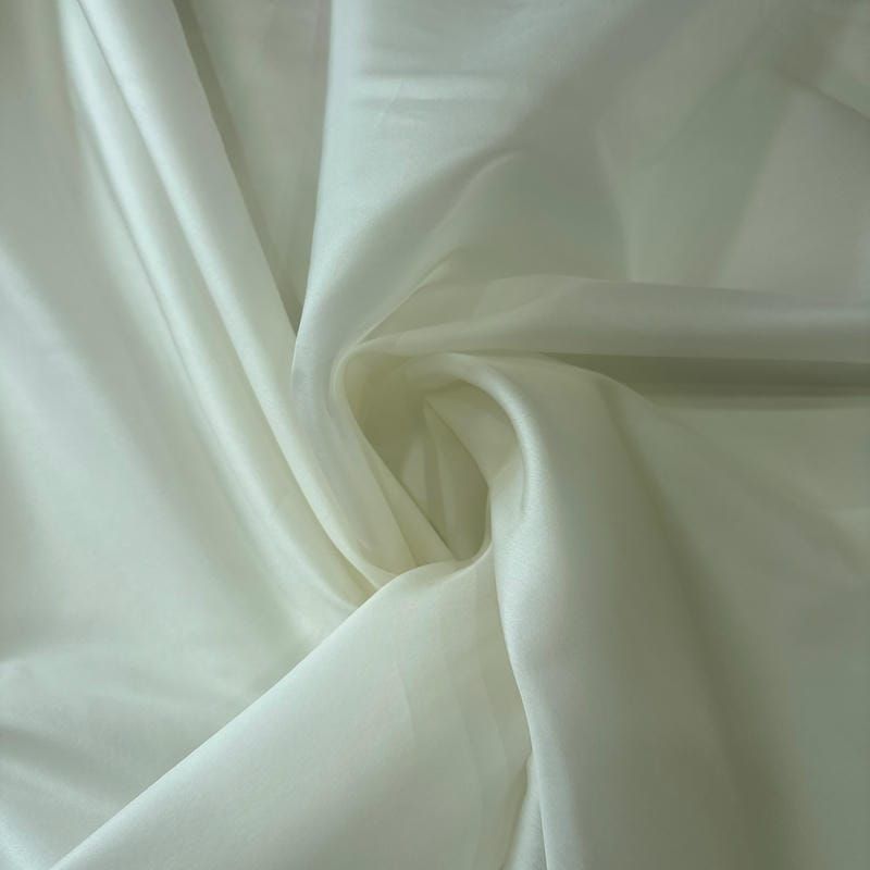 Tecido Gazar De Seda Off White • Conexão Tecidos