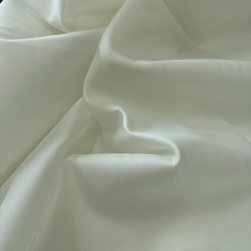 Tecido Gazar De Seda Off White • Conexão Tecidos
