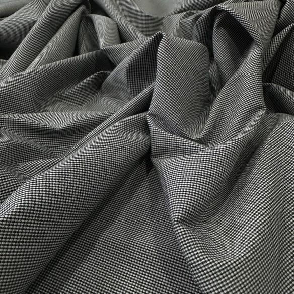 Tecido Tricoline Estampado Mini Xadrez Preto e Branco • Conexão