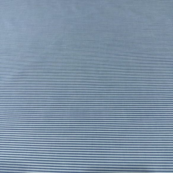 Tecido Tricoline Estampado Listrado Azul Chambray • Conexão Tecidos