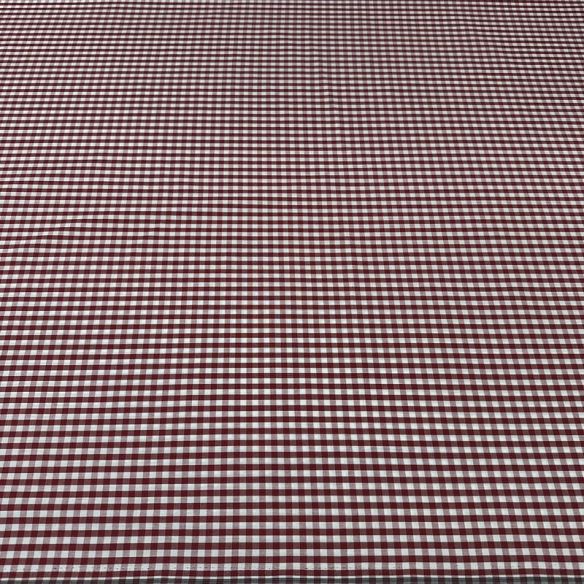Tecido Tricoline Estampado Vichy Vermelho • Conexão Tecidos
