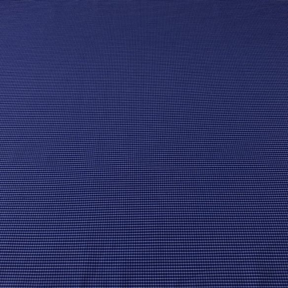 Tecido Tricoline Estampado Mini Xadrez Azul Marinho • Conexão Tecidos