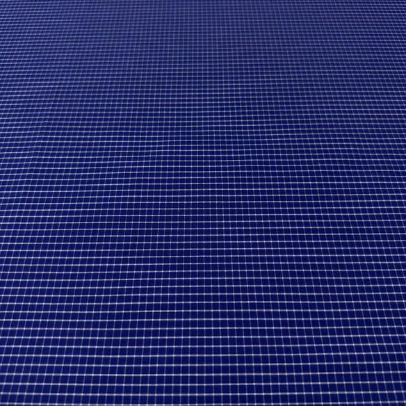 Tecido Tricoline Estampado Mini Xadrez Azul Marinho • Conexão Tecidos