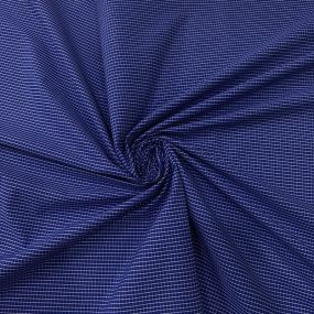 Tecido Tricoline Estampado Mini Xadrez Azul Marinho • Conexão Tecidos