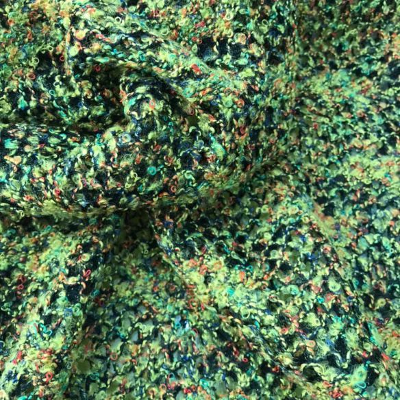 Tecido Malha Bouclé Floresta Outonal • Conexão Tecidos