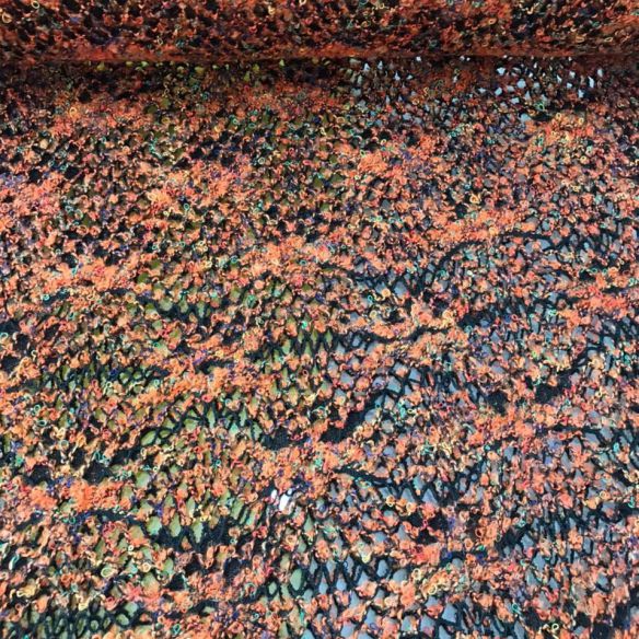 Tecido Malha Bouclé Terracota Selvagem • Conexão Tecidos